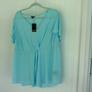 Light blue Torrid shirt size 18/20